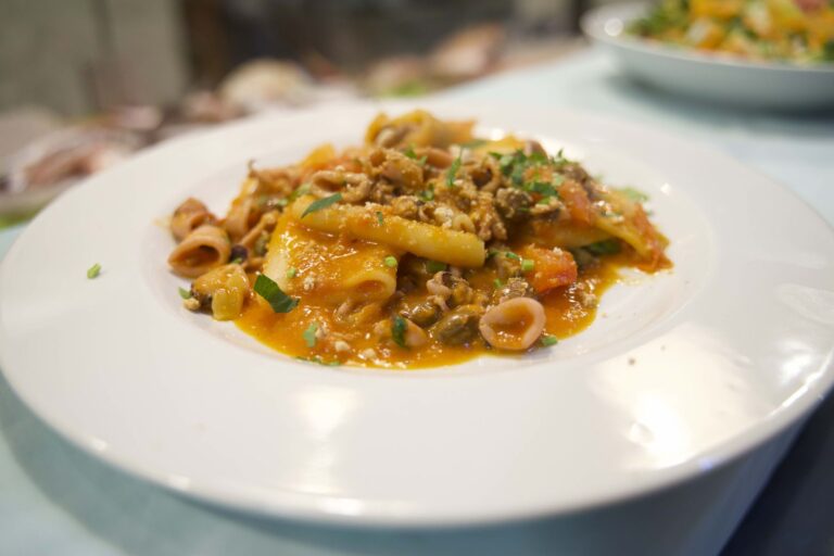 Paccheri pescato e mangiato